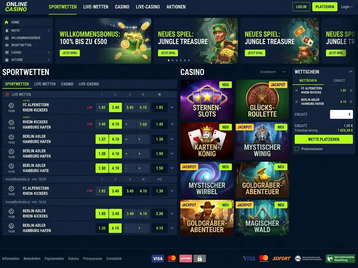 BoaBet — Spiele und Quoten
